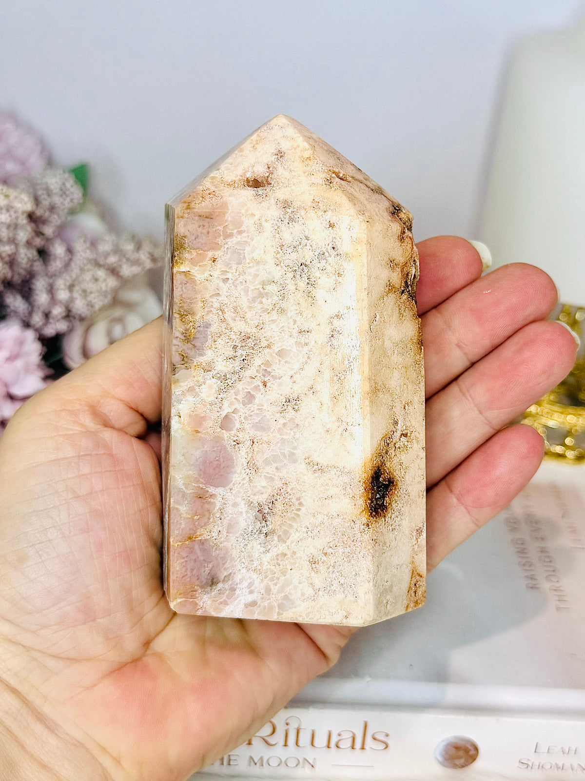 Chunky Pink Amethyst Druzy Tower 11cm 460g