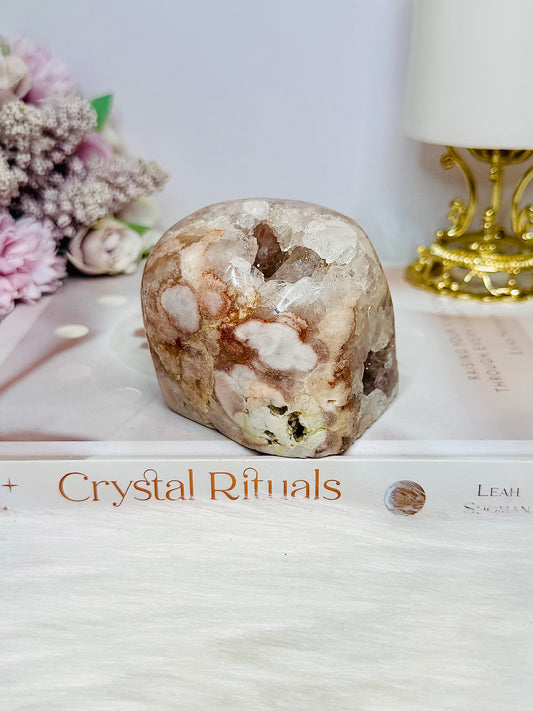 Natural Pink Amethyst Druzy Freeform 451g 7cm