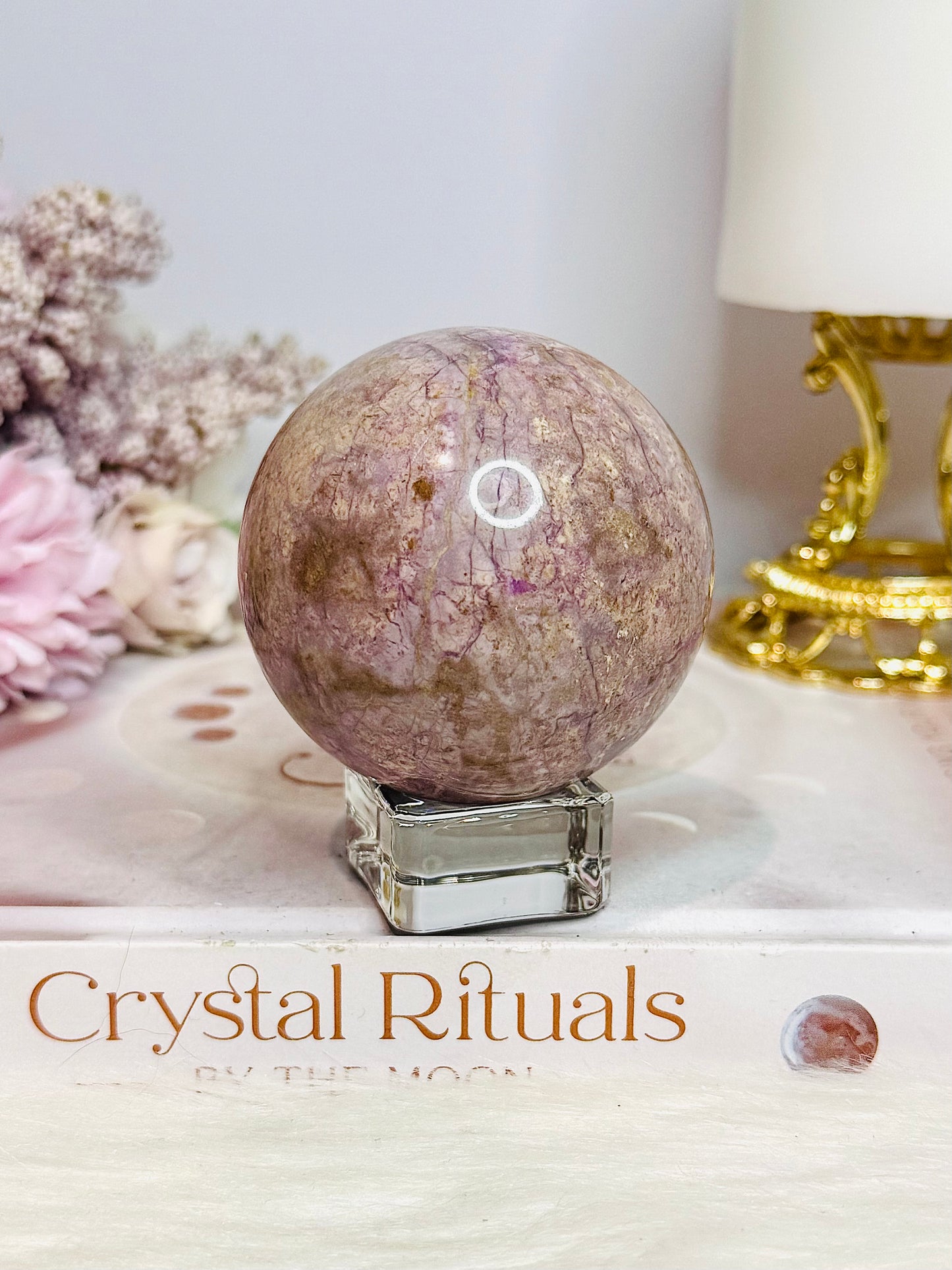 Rare Phosphosiderite Sphere On Stand 262g