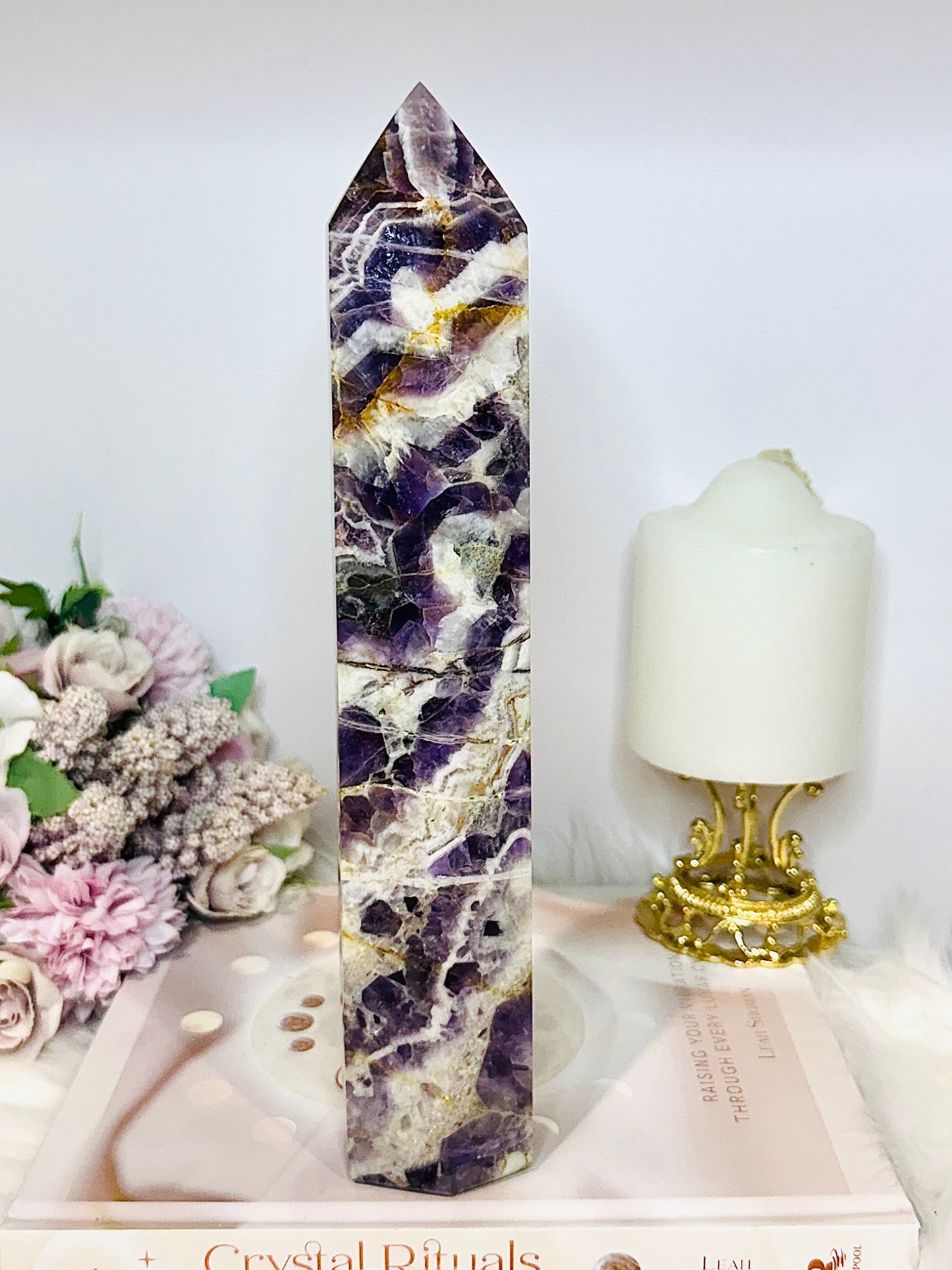 Huge Dream | Chevron Amethyst Tower 25.5cm 951g