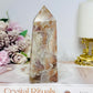 Pink Tourmaline Druzy Tower 12cm