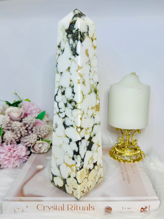 Huge King Cobra Jasper | Orbicular Chalcedony Tower 25cm 1.4KG
