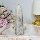 Druzy Flower Agate Tower 12.5cm