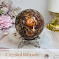 Large Money Agate Sphere on Stand 432g