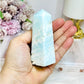 Caribbean Calcite Druzy Obelisk | Tower 9cm