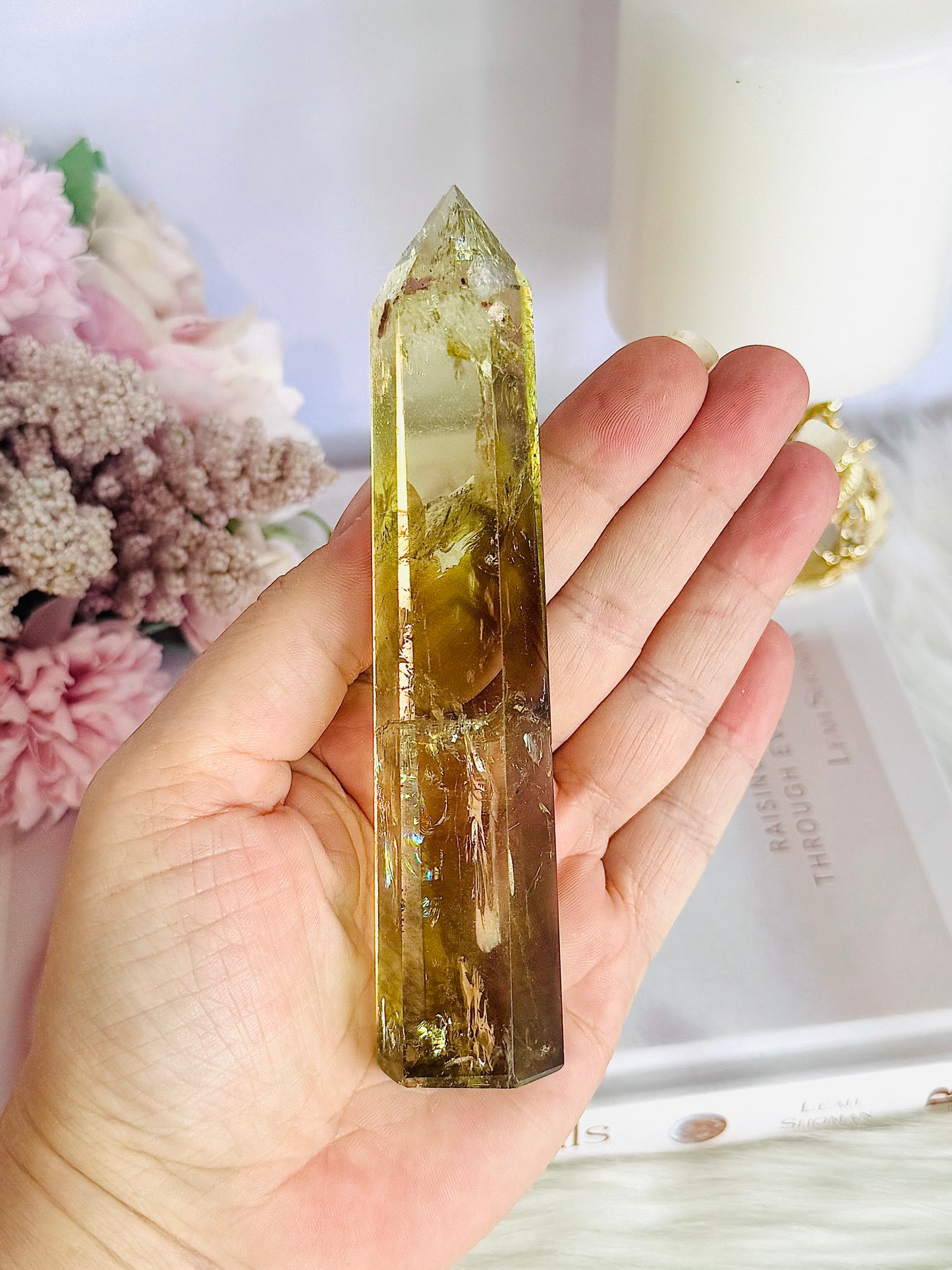 Beautiful 13cm Citrine Tower From Brazil