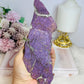 Large Natural Purpurite Slab on Stand 309g 19cm