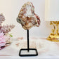 Pink Amethyst Natural Geode On Stand 11cm