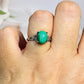 Adjustable Malachite Ring in Gift Bag