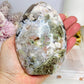 Large Green Flower Agate Freeform 11.5cm 538g