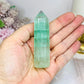 High Grade Green Watermelon Fluorite Tower 8cm