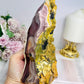 High Grade Mookaite Jasper Polished & Raw Slab 16cm 722g