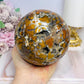 Large Brecciated Jasper Druzy Sphere On Stand 1.38KG