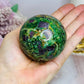 Large Ruby In Fuchsite Sphere UV Reactive On Stand 389g Full of Ruby