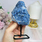 Raw Blue Sodalite On Stand 14cm