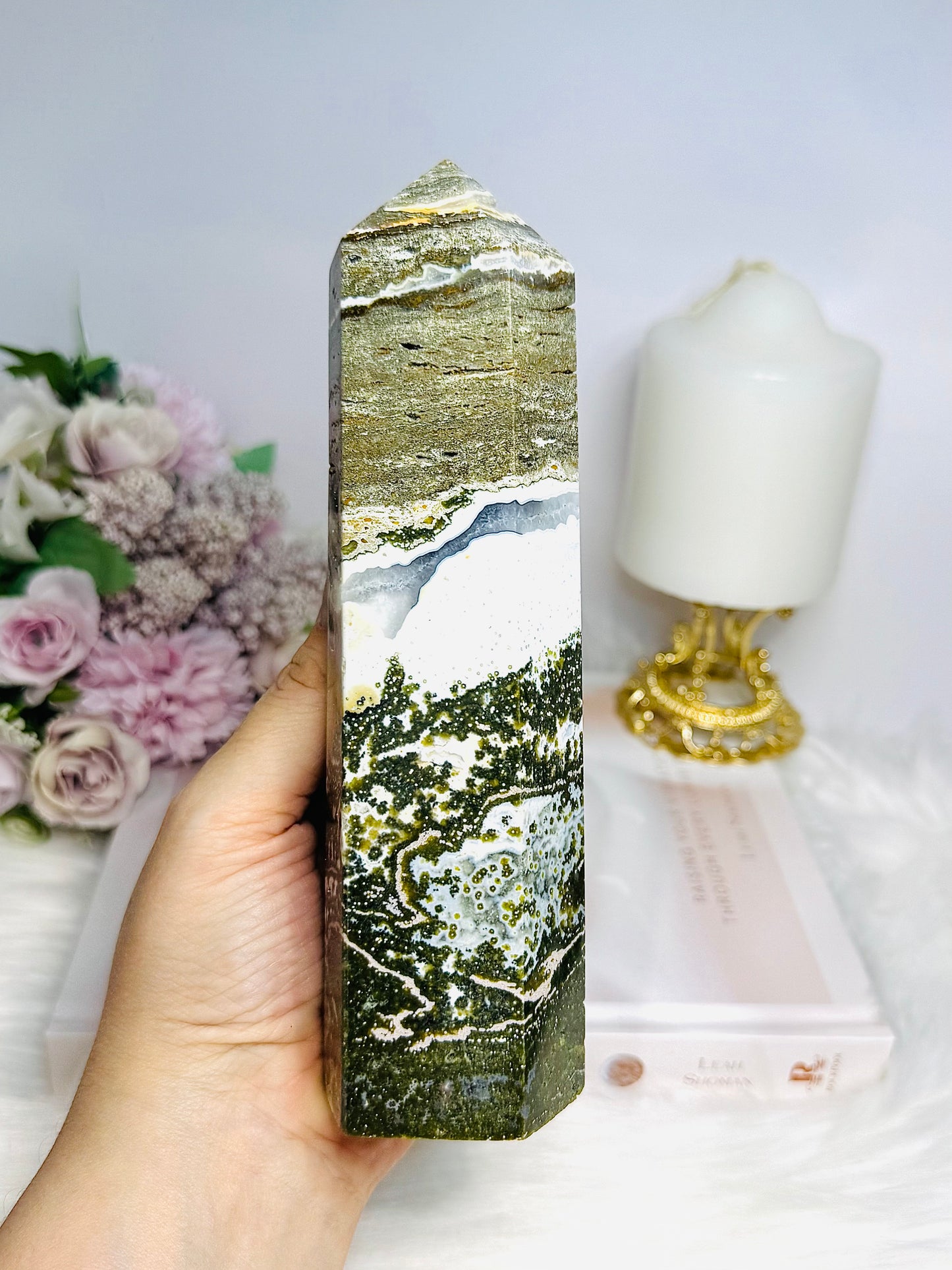 Chunky Ocean Jasper Tower 18cm 751g