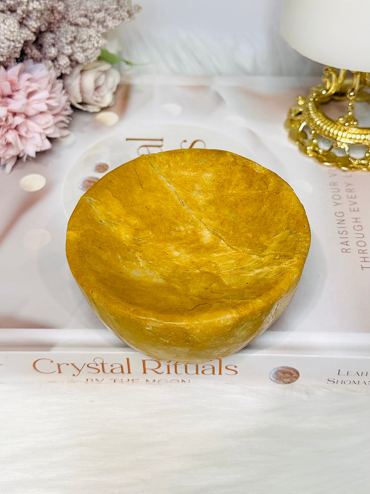 Jasper Carved Bowl 477g 8.5cm