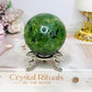 Prehnite Sphere On Stand 318g