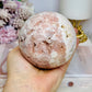 Large Pink Amethyst Druzy Sphere on Stand 816cm