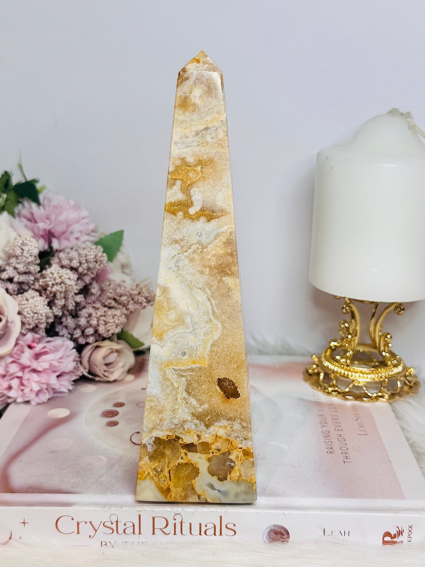 Large Pink Amethyst Obelisk | Tower 19cm 560g