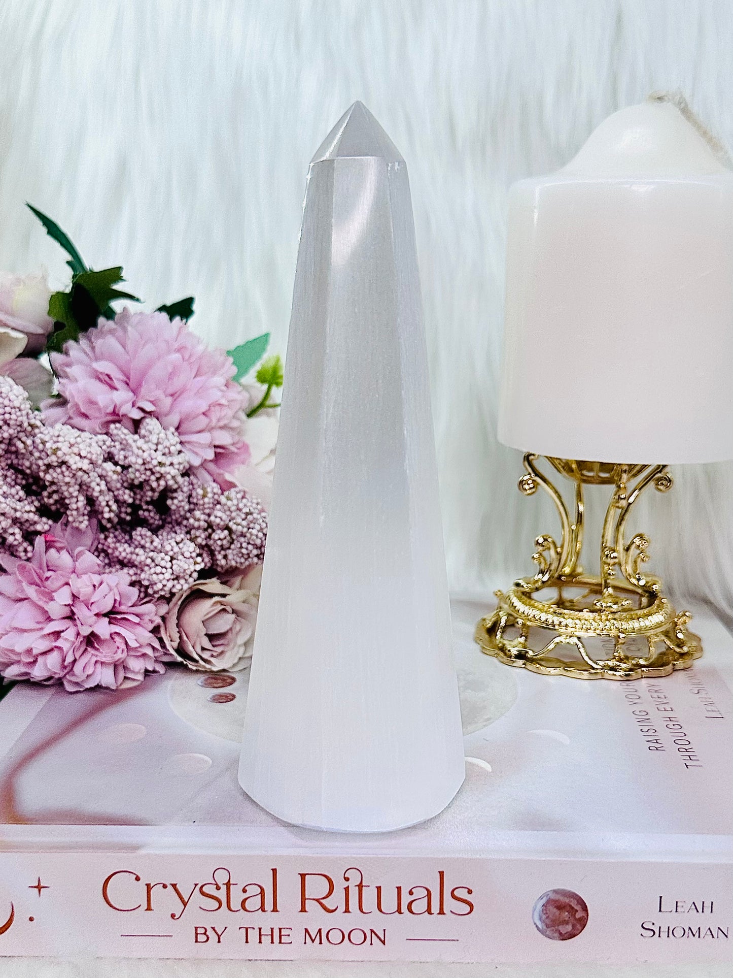 Absolutely Gorgeous Tall 15cm Selenite Obelisk | Tower