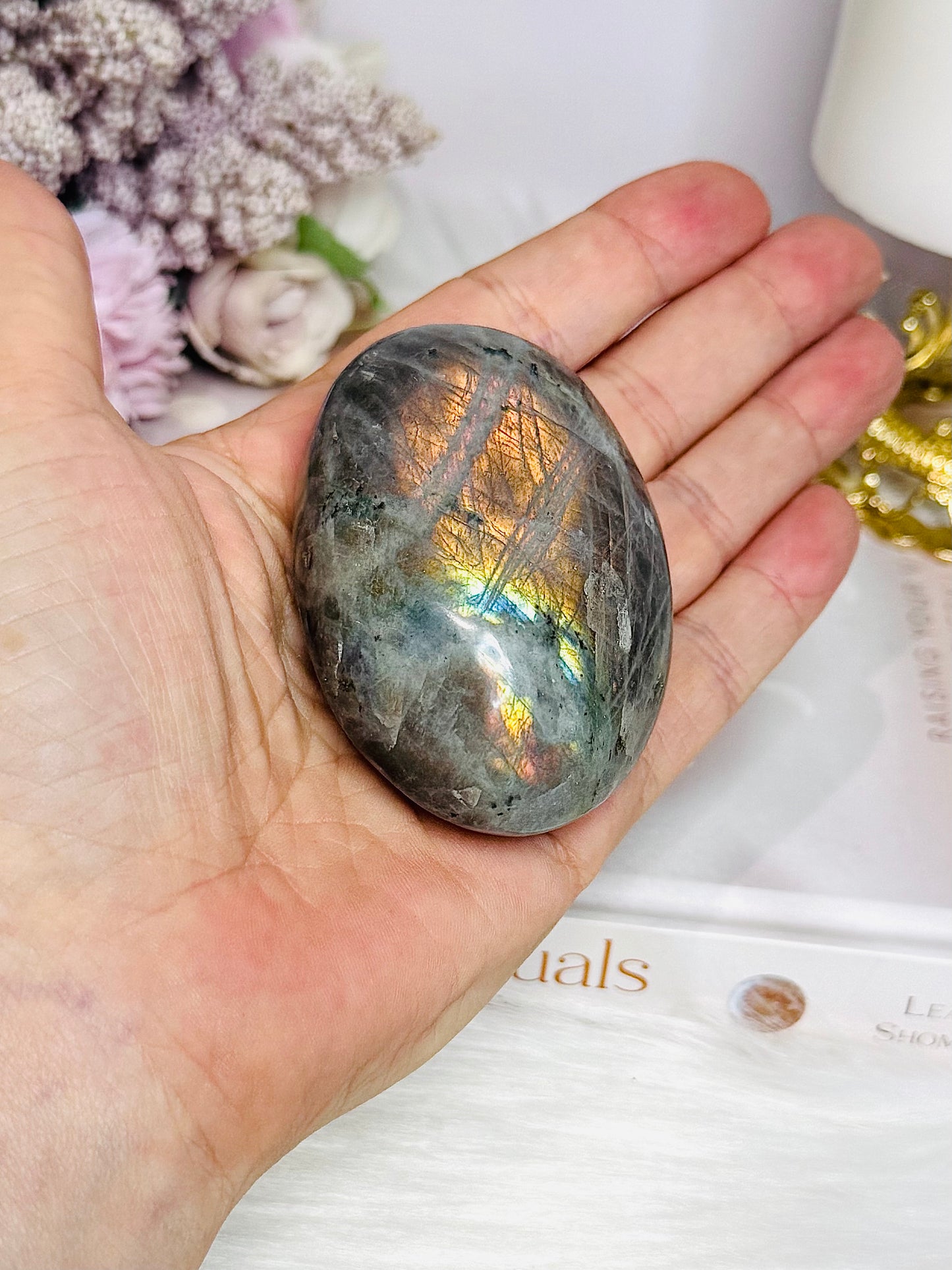 Large Labradorite Palm Stone 7cm