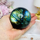 Large Labradorite Sphere on Stand 520g