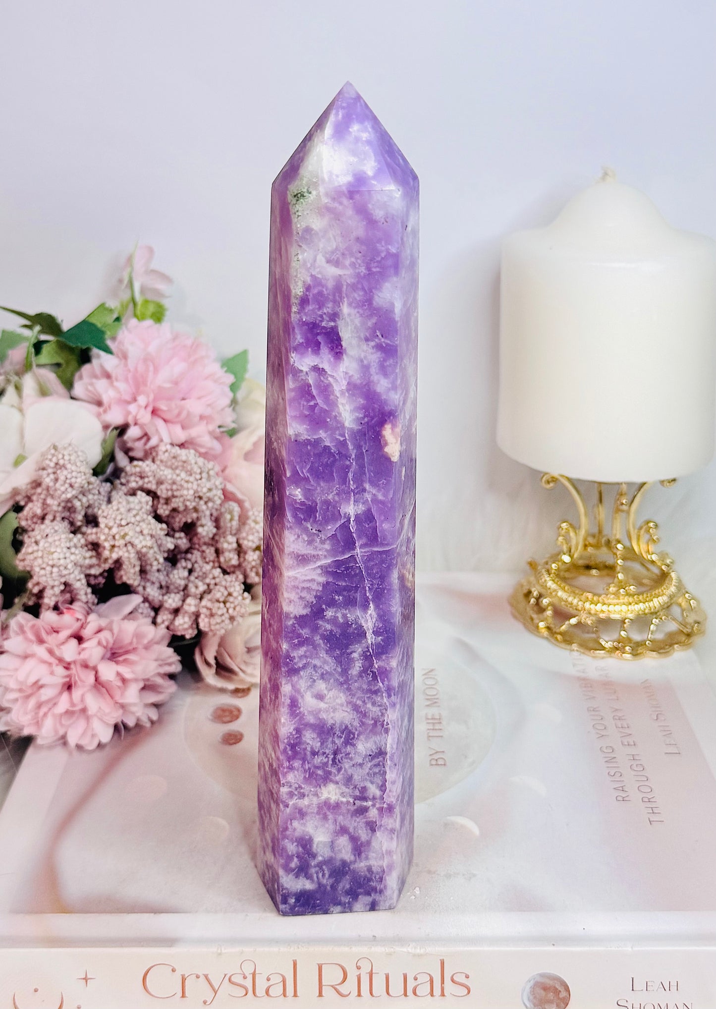 Fabulous Natural Lepidolite Chunky Tower 21cm