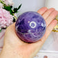 Large Purple Lepidolite Sphere on Stand 467g