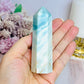 Sky Blue Quartz Tower 10cm