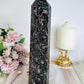 Huge Black & Pink Tourmaline In Matrix Chunky Tower 24cm 1.2KG