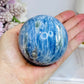Blue Kyanite Sphere on Stand 560g On Stand