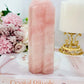 Large 14.5cm Rose Quartz Double Tower