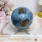 Volcano | Football Agate Sphere On Stand 546g