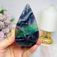 Rainbow Fluorite Flame 10cm