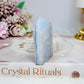 Blue Lace Agate Druzy Tower 6cm