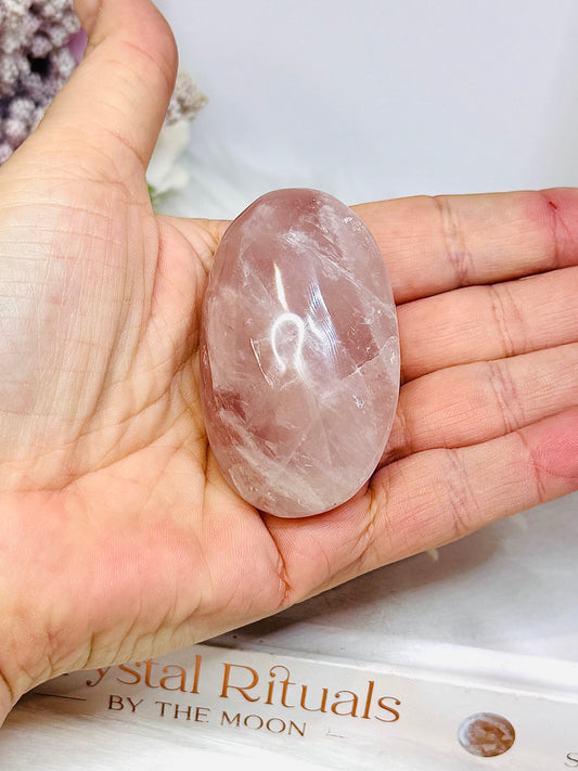 Rose Quartz Palm Stone