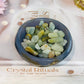 Agate Carved Bowl with Blue Calcite Chips 338g