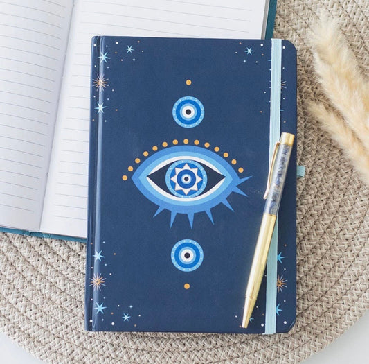 All Seeing Eye A5 Notebook with Crystal Pen Set