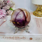 Large Mookaite Jasper Sphere on Stand 347g