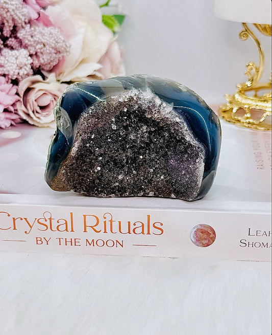 Druzy Amethyst Agate Freeform 159grams