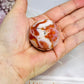 Flower Carnelian Sphere on Stand 95g