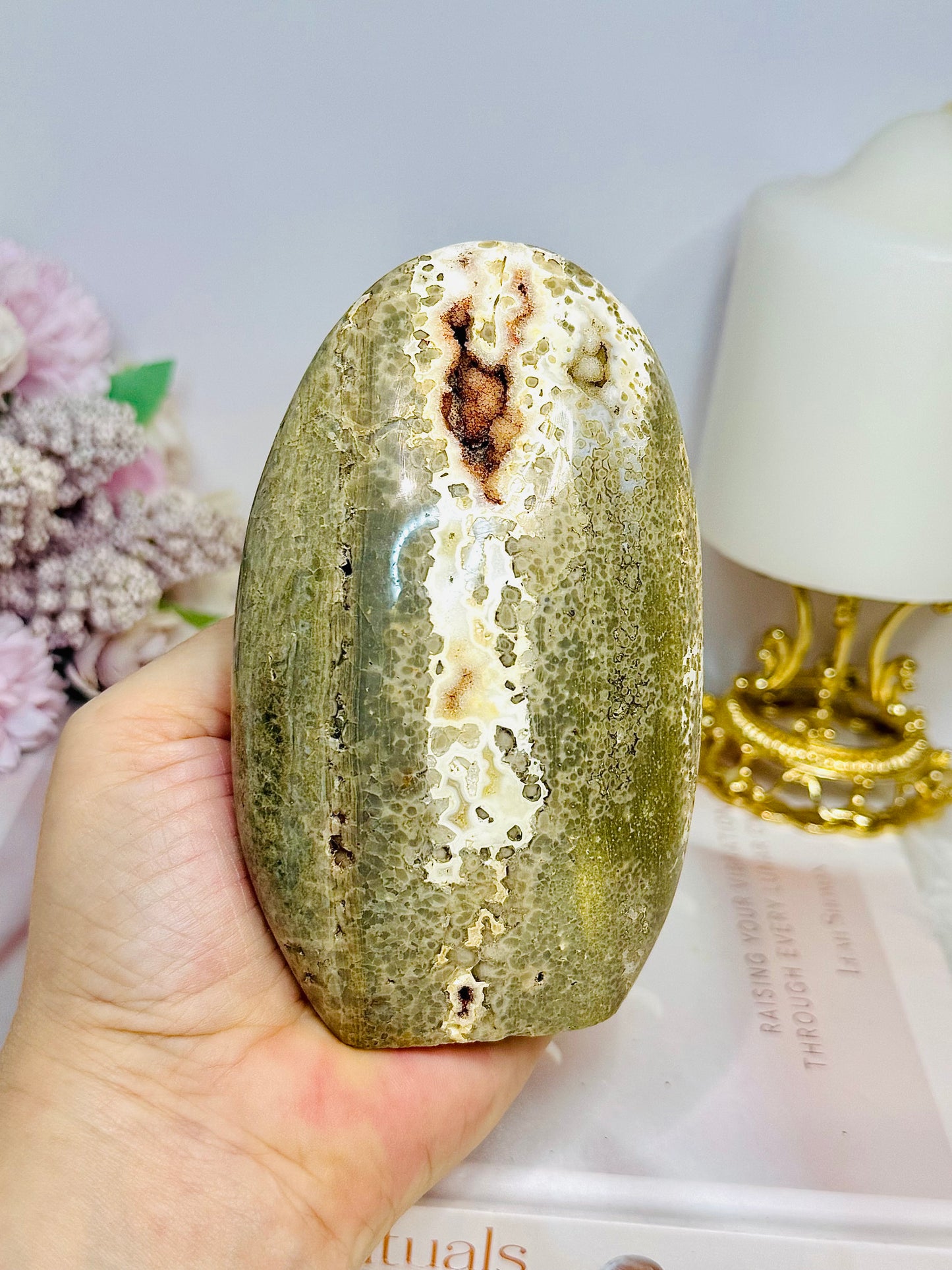 Ocean Jasper Druzy Freeform 12cm 521g
