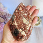 Absolutely Beautiful Natural Brecciated Jasper Carved Flame | Freeform From Brazil 521grams 13cm