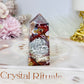 Mexican Lace Druzy Agate Tower 7cm