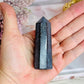 Beautiful Ruby Zoisite Uniquely Carved Tower 7.5cm
