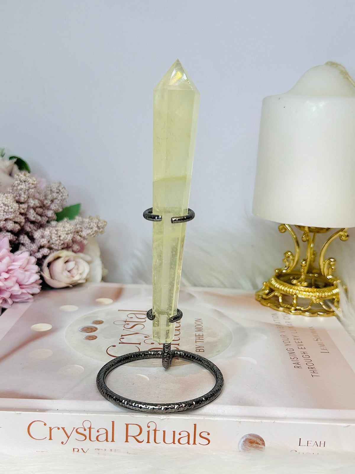 Citrine Wand | Tower on Stand 15cm (inc stand)