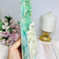 Large Blue Hemimorphite Druzy Tower 24cm