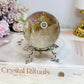 High Grade Smokey Quartz Sphere Full of Rainbows on Stand 307g