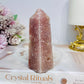 Pink Amethyst Druzy Tower | Obelisk 10.5cm